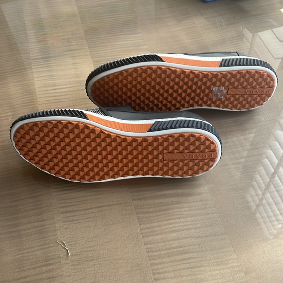 Prada men’s loafers 8.5 EU / 9.5 US in Charcol grey with Prada orange trim - Picture 6 of 8